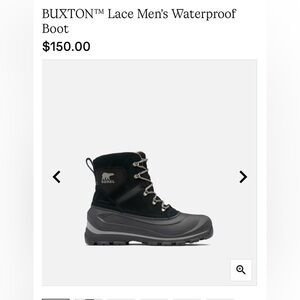 Buxton Sorel Black and Gray Winter Boots
